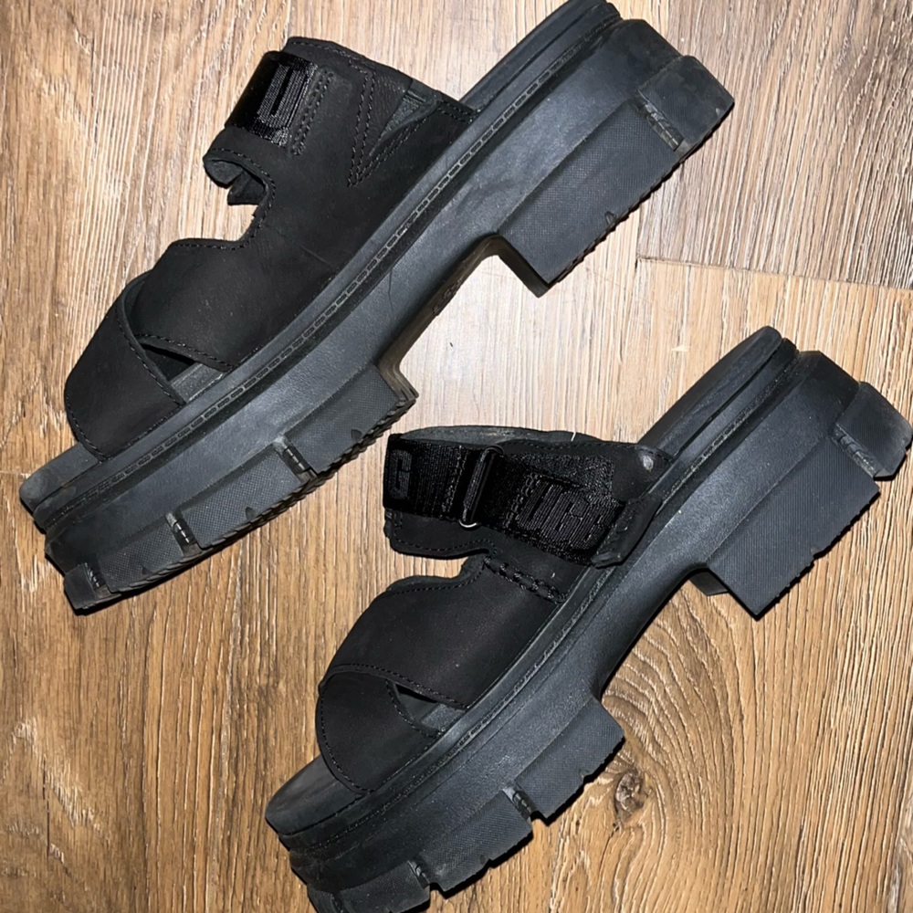 UGG black summer sandals